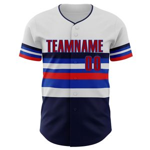 Custom Baseball Jersey Unisex Short Sleeve <b>Button</b> Front Team Name 00 Heat Transfer Printed Moisture Wicking Polyester Apparel - Product Image 3