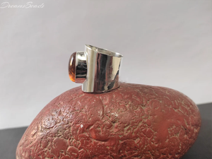 Bague ovale en ambre baltique véritable, argent sterling 925, bijoux faits à la main, fournisseur en gros - Product Image 5