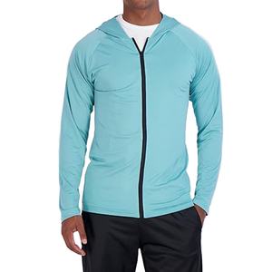 Veste de sport à fermeture éclair respirante à séchage rapide pour hommes, combinaison de fitness, veste à capuche d'entraînement à manches longues, 2026, vente en gros - Product Image 3