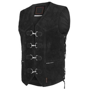 Authentic Breathable Lightweight Men's <b>Vests</b> Viscose/Cotton Casual Rugged Durable for Everyday Outdoor Motorcycle Use - Product Image 3