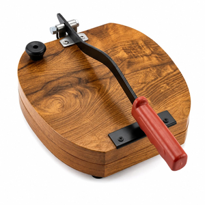 Presse à papad en bois robuste, presse manuelle pour puri, presse à roti, presse à tortilla, outil de préparation alimentaire pour la cuisine - Product Image 1