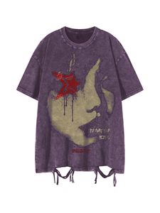 เสื้อยืดโอเวอร์ไซส์ลายกราฟิกสไตล์วินเทจสำหรับผู้ชายไซส์ใหญ่ ล้างสีแบบแอซิดวอช เสื้อยืดเปล่าสำหรับงานสกรีนลาย - Product Image 1