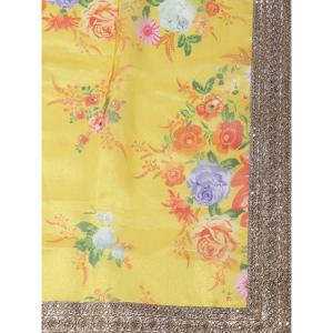 Belle Jaune-Orange Designer Digital Imprimé Lehenga Choli - Product Image 2