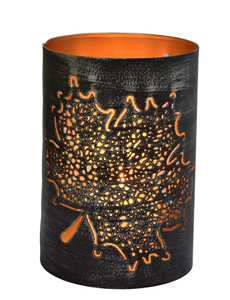 Meilleur bougeoir votif en métal avec revêtement de finition de forme ronde en maille perforée pour la décoration intérieure par Home Decor - Product Image 3