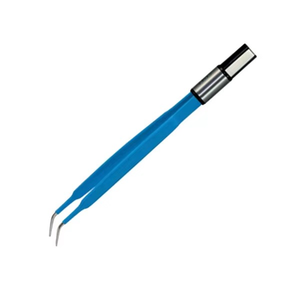 Premium EU Iris Curved Bipolar Forceps - Reusable European Style Iris Fine Tip ESU Forceps for Precise Ophthalmic & Microsurgery - Product Image 3