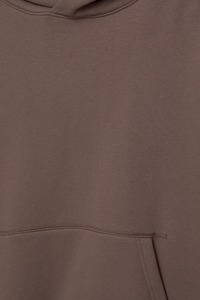 VINTAGE BROWN New High Quality Longsleeve Wide fit <b>Acid</b> Washed <b>Dropped</b> Shoulders Ribbed Cuffs and Hem Cropped Pullover Hoodie - Product Image 2