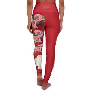 High Quality Women's Yoga <b>Leggings</b> Solid Color High-Waist Fitness Pants with Elastic Waist and <b>Lace</b> Decoration for Workouts - Product Image 3