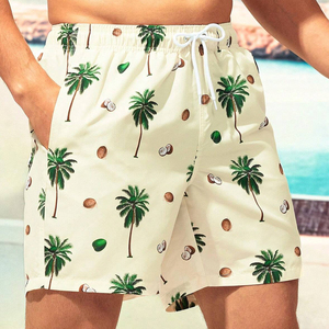 Wholesale Customized <b>Men's</b> Casual Board Shorts Swim <b>Trunk</b> Plus Eco-Friendly Stretch Breathable Polyester Heat-Transfer Printed - Product Image 5