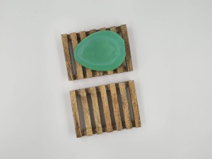 Eco-Friendly Rectangle Durable Mango Wood <b>Soap</b> Dishes - Product Image 3