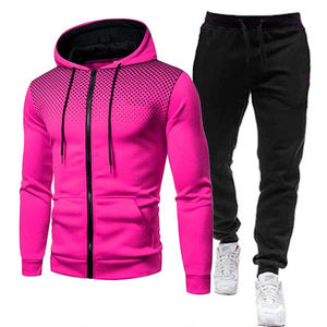 Conjunto Deportivo Casual de Otoño para Hombre y Mujer, Pantalones y Sudadera con Cremallera, Estilo Urbano, Dos Piezas - Product Image 4