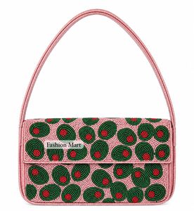 Bolso de hombro con solapa y cuentas, diseño de estrella de mar naranja, hecho a mano, moderno, para fiestas nocturnas - Product Image 6