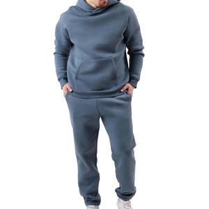 Conjuntos Deportivos Personalizados con Logotipo OEM para Hombre, Traje Deportivo Holgado, Ropa de Entrenamiento para Hombre, Conjunto de Sudadera con Capucha y Pantalones Deportivos Lisos para Hombre - Product Image 6