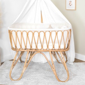 Cuna de madera para bebé, cunas de caña natural, cuna de ratán de gran venta, moisés al por mayor para bebés - Product Image 5