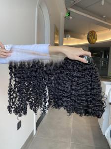 Eurasian Curly de cheveux humains vietnamiens 100%, ,100% Cheveux non traités en cheveux humains - Product Image 4