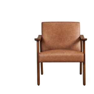 Lujo moderno patas de madera maciza lectura espalda media Silla de ocio cojín sillón para sala de estar y muebles de dormitorio - Product Image 5