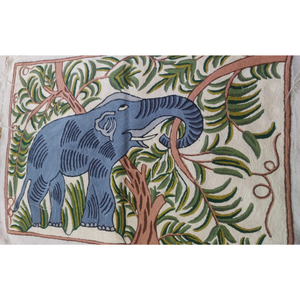 Premium Handmade <b>Canvas</b> Kashmiri <b>Wall</b> Hanging 2 Feet X 3 Feet Sustainable Scenic Pattern Modern Boho Washable Home Hotel Office - Product Image 1