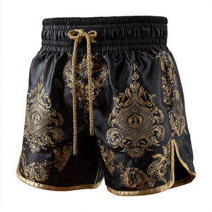 Pantalones Cortos de Muay Thai para Entrenamiento de Artes Marciales, Boxeo y Kickboxing, Personalizables - Product Image 4