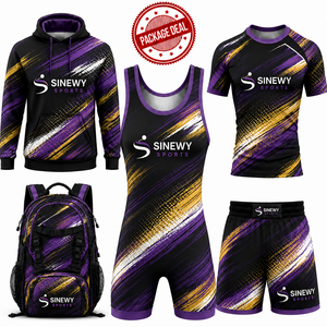 Ensemble d'équipement de sport MMA SINEWY pour adultes unisexes, vêtements de sport, ensemble de vêtements de combat en polyester respirant - Product Image 6