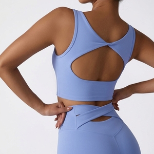 Sujetador deportivo de alto impacto para mujer, acolchado, estilo racerback, para correr, gimnasio, entrenamiento, ropa deportiva, marca privada personalizada - Product Image 1