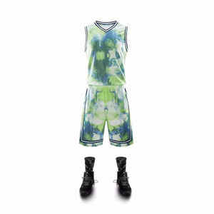 Meilleure vente : Ensemble short et maillot de basketball à séchage rapide, personnalisable avec logo imprimé et techniques de sublimation - Product Image 1