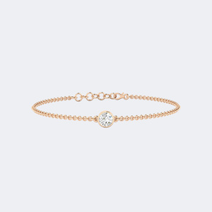 0.50CTW Round Bezel-<b>Set</b> Diamond Station Bracelet - Product Image 6