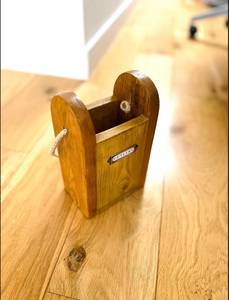 Wooden Spoon Fork Holder Farmhouse Style <b>Kitchen</b> Counter Organizer - Product Image 4