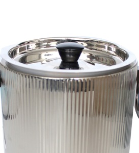 Seau à glace et pinces en acier inoxydable durable avec conteneur de rangement isotherme, style américain, pour fêtes, Moontstar Exports - Product Image 3