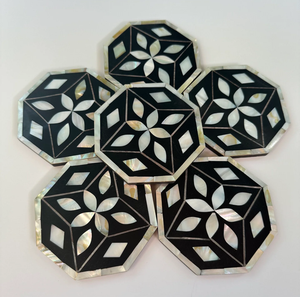 Mother Of Pearl Coaster <b>Placemat</b> Round 10cm Coaster With Round Shape Latest Pieces MOP Coaster Hot Sale - Product Image 5