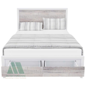 Juego de Muebles de Dormitorio Modernos de Fabricación Vietnamita, Madera de Alta Calidad, Incluye Camas, Armarios y Aparadores, para Apartamentos - Product Image 2