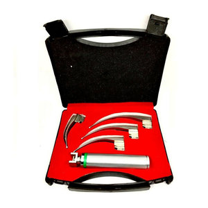 Premium Quality Macintosh Fiber <b>Optic</b> Manual Laryngoscope Set 4 Interchangeable Blades Medical Grade Stainless CE Certified - Product Image 4