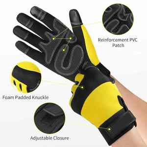 Guantes de Trabajo de Seguridad con Pantalla Táctil de Cuero PU para Conductores, Construcción, Mecánicos, Montaje y Trabajo Industrial, Protección de Manos, EPP - Product Image 3