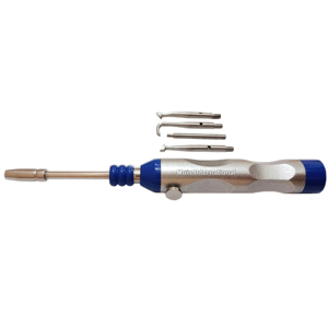 Dental Crown Remover <b>Set</b> with Interchangeable Tips Stainless Steel Crown Removal Tool Kit for Dental Procedures - Product Image 1
