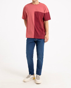 T-shirt unisexe 100% coton, coupe ample, poids lourd, uni, manches courtes, effet délavé vintage. - Product Image 1