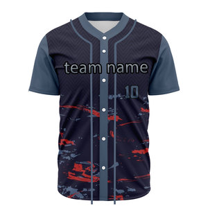 Maillot de softball et de baseball personnalisé, T-shirt vierge uni pour sublimation, vente en gros, vêtements de baseball à prix abordable, offre spéciale - Product Image 4
