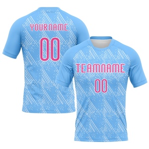 Conjunto de Uniforme de Voleibol Azul Claro, Conjunto de Camiseta y Pantalones Cortos Personalizados para Equipo, Kit de Entrenamiento Deportivo, Pantalones Cortos de Voleibol que Absorben la Humedad - Product Image 2
