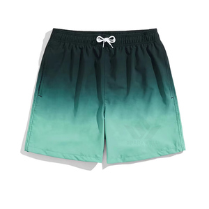 <b>Men's</b> Solid Quick Dry Board Shorts Mid Length Drawstring Waist Lightweight Casual Beach Swim <b>Trunks</b> - Product Image 2