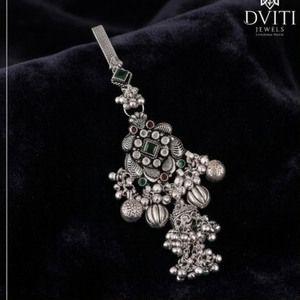 Joyería de Plata 925, Diseño Tradicional Judío, Oxidada, Hecha a Mano, para Mujer, Adorno para Boda, Compromiso, Regalo - Product Image 1