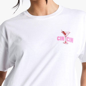 Camisetas Cortas de Moda para Mujer, Estilo Urbano, Manga Corta, Color Sólido, 100% Algodón, Transpirables, Ropa Casual de Verano - Product Image 5