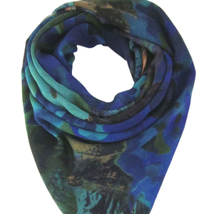 Trendy Designer Lowellcraft Women's Custom Size Color High Quality Long Printed knitted <b>scarf</b> Stole for Winter Summer Spring - Product Image 1