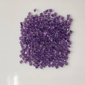 อเมทิสต์แอฟริกันธรรมชาติ ขนาด 2.75 มม. รูปทรงสี่เหลี่ยมแบบ Step Cut สำหรับทำเครื่องประดับ - Product Image 3