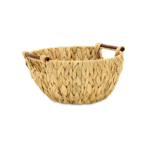 Panier en jacinthe d'eau naturelle tressé de 13 pouces HomeRoots - Product Image 3