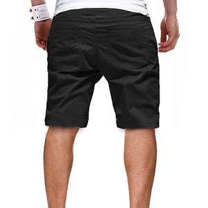 Shorts cargo décontractés légers et écologiques en coton 100% avec logo personnalisé professionnel, taille élastique et séchage rapide - Product Image 1