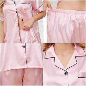 Conjunto de Pijama Corto de Algodón para Mujer, Transpirable, Suave, de Alta Calidad, con Cintura Elástica, para Primavera - Product Image 3