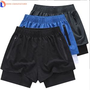 Nouveau short de sport athlétique d'été personnalisé Doublure de haute qualité Gym Nylon Polyester Style décontracté Écologique Brodé Solide - Product Image 1