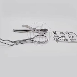Instruments de barrage en caoutchouc durable, accessoires dentaires, acier inoxydable réutilisable, fabricant de marques privées - Product Image 5