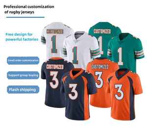 2k26 Nouveau style de maillot de football américain personnalisé pour hommes, col en V, manches courtes, uniforme d'équipe, chemise de sport performante - Product Image 2