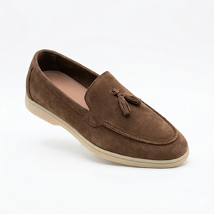Mocasines de Cuero Genuino con Borlas, Punta Cerrada, Forro Antideslizante, Zapatos Casuales para Caminar para Hombre - Product Image 4