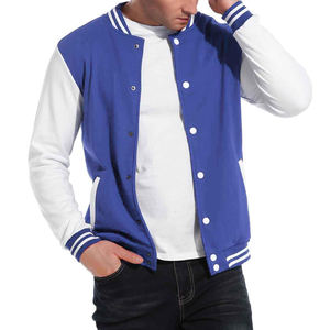 Chaqueta de Béisbol de Manga Larga con Estampado Personalizado para Hombre, Chaqueta Varsity Lisa para Hombre, Nueva Llegada 2026 - Product Image 3