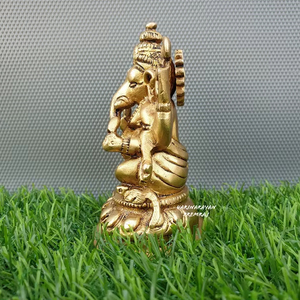 Estatua Grande de Latón del Señor |   Artesanía Metálica Moderna Hecha a Mano, Figura Artística Duradera del Dios Hindú de la Fortuna, Decoración para el Hogar o Templo - Product Image 1