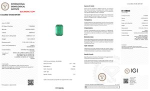 Esmeralda Natural de Alta Calidad, 3.83 Quilates, Certificada por IGI, Corte Octogonal, Piedra Preciosa Suelta de 11.50x8mm, para Joyería Personalizada, Suministro al por Mayor - Product Image 2